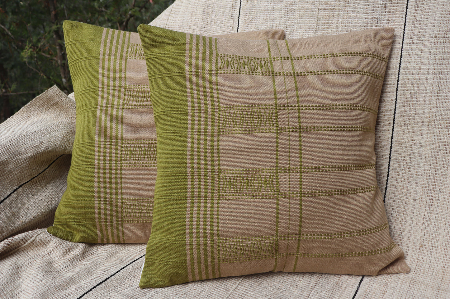 Handwoven Cushion Covers – 16"x 16" Inches