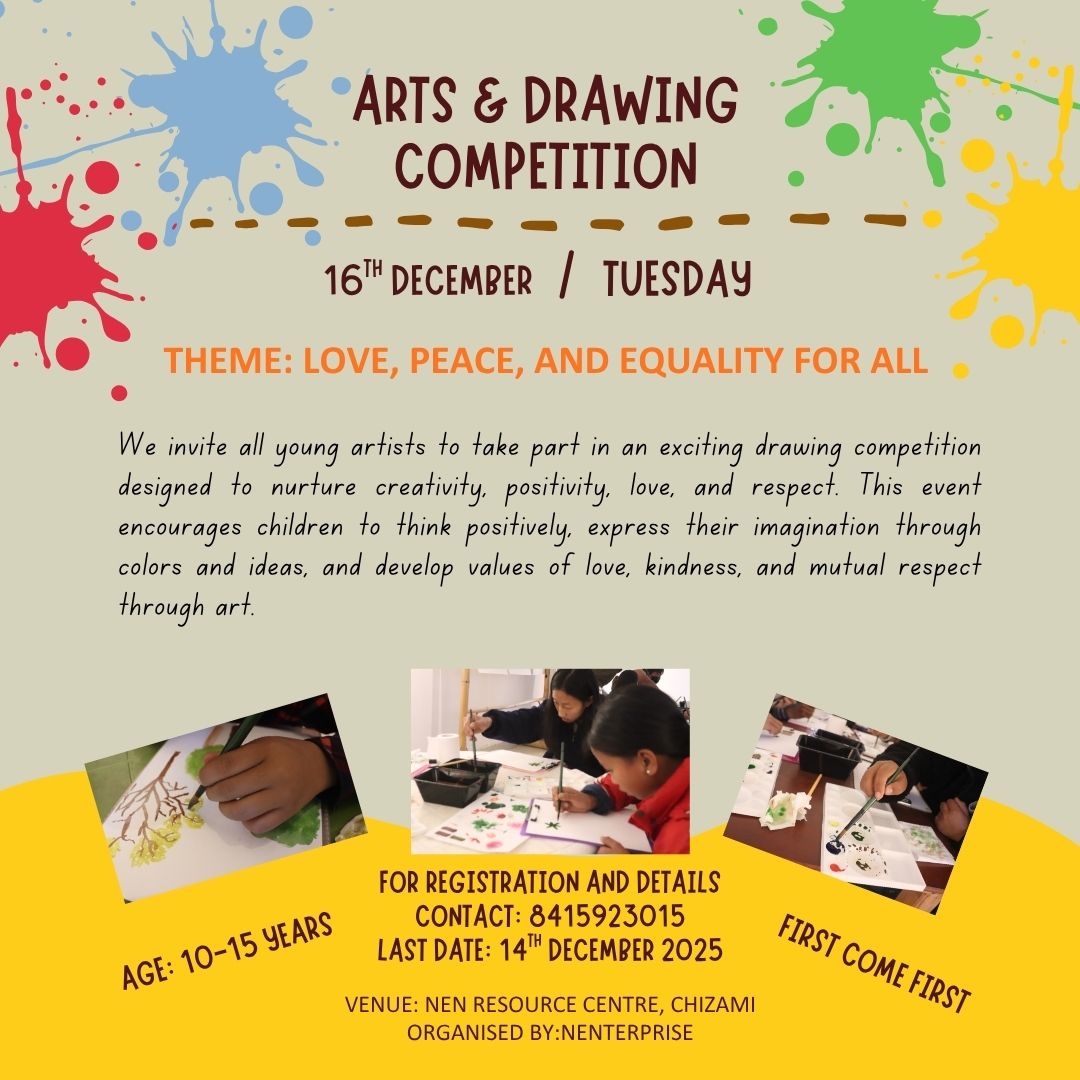 Arts & Drawing Competition Held at NEN Resource Centre, Chizami