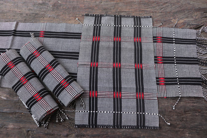 Handwoven Table Runner and Mat set (6 Mat & 1 runner)