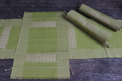 Handwoven Table Runner & Mat set (6 Mat & 1 Runner)