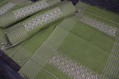 Handwoven Table Runner & Mat set (6 Mat & 1 Runner)